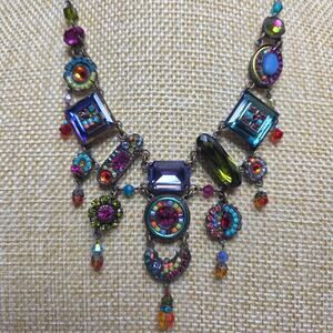 Firefly La Dolce Vita Chandelier Necklace Swarovski Crystals